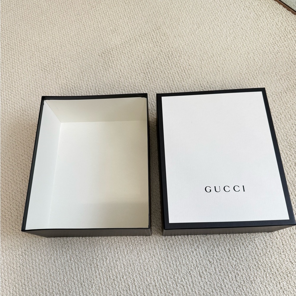 Authentic GUCCI Box ONLY  Black and White